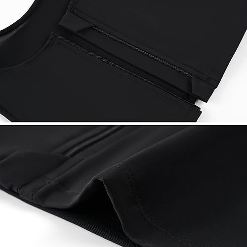 Miniatura 4 de XUJI Transgender FTM - Carpeta transpirable con cremallera y medio pecho