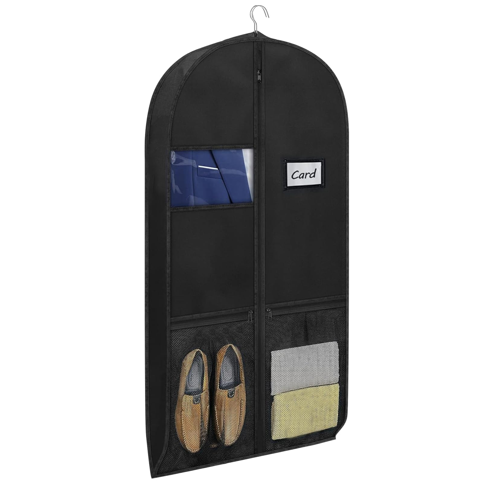 Celestia Portatrajes Hombre Viaje – Bolsa de Viaje para Ropa, Fundas para Vestidos, Chaquetas y Vestidos de Noche (Negra)