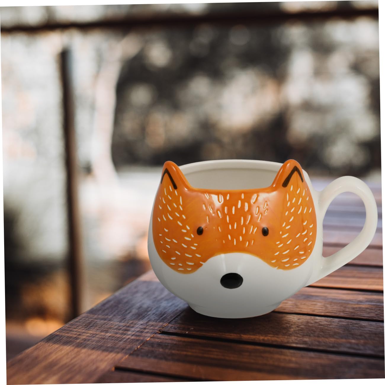 Fuchsförmiger Keramik Becher mit Hitzebeständiger Tasse für Kaffee Tee und Wasser für Partys und Festivals
