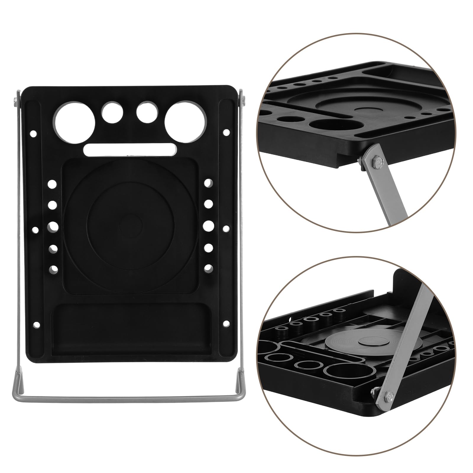 Accesorio Plataforma para Escalera Plegable 35x27 Cm Antideslizante Bandeja Portaherramientas Multifunción Compatible Escaleras cópicas Tijera para Mantenimiento y Jardinería
