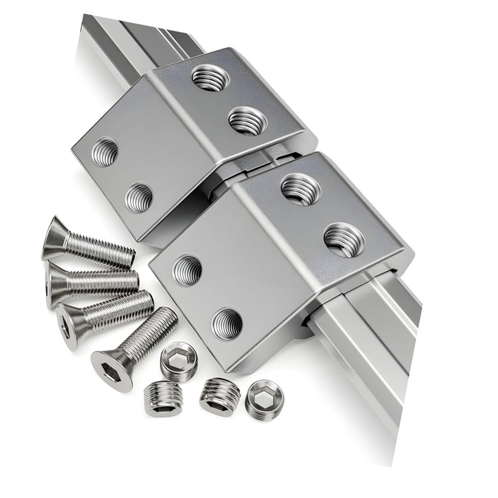 Rail Mounting Brackets, Brackets, Support Clamps, Includes All Hardware for Easy Installation, Rail Systems, Clamp