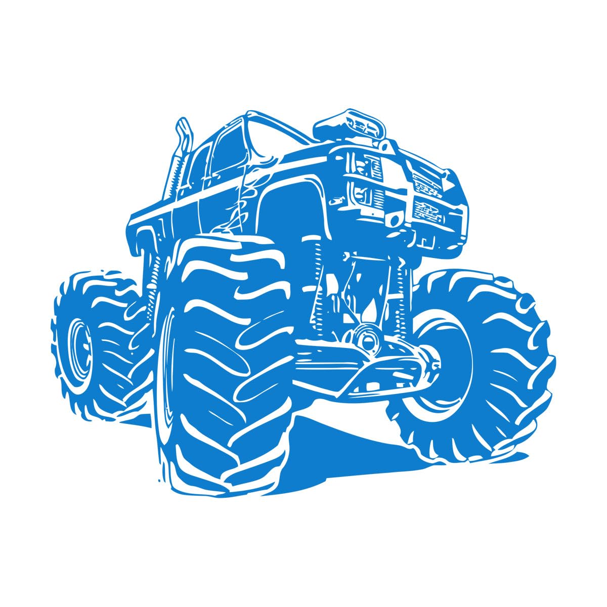 Mountain Racing Car Vinyl Wall Sticker Creative Truck Design Wall Art Decal Home Garge Stickers Racing Truck Poster Large - 51x67cm