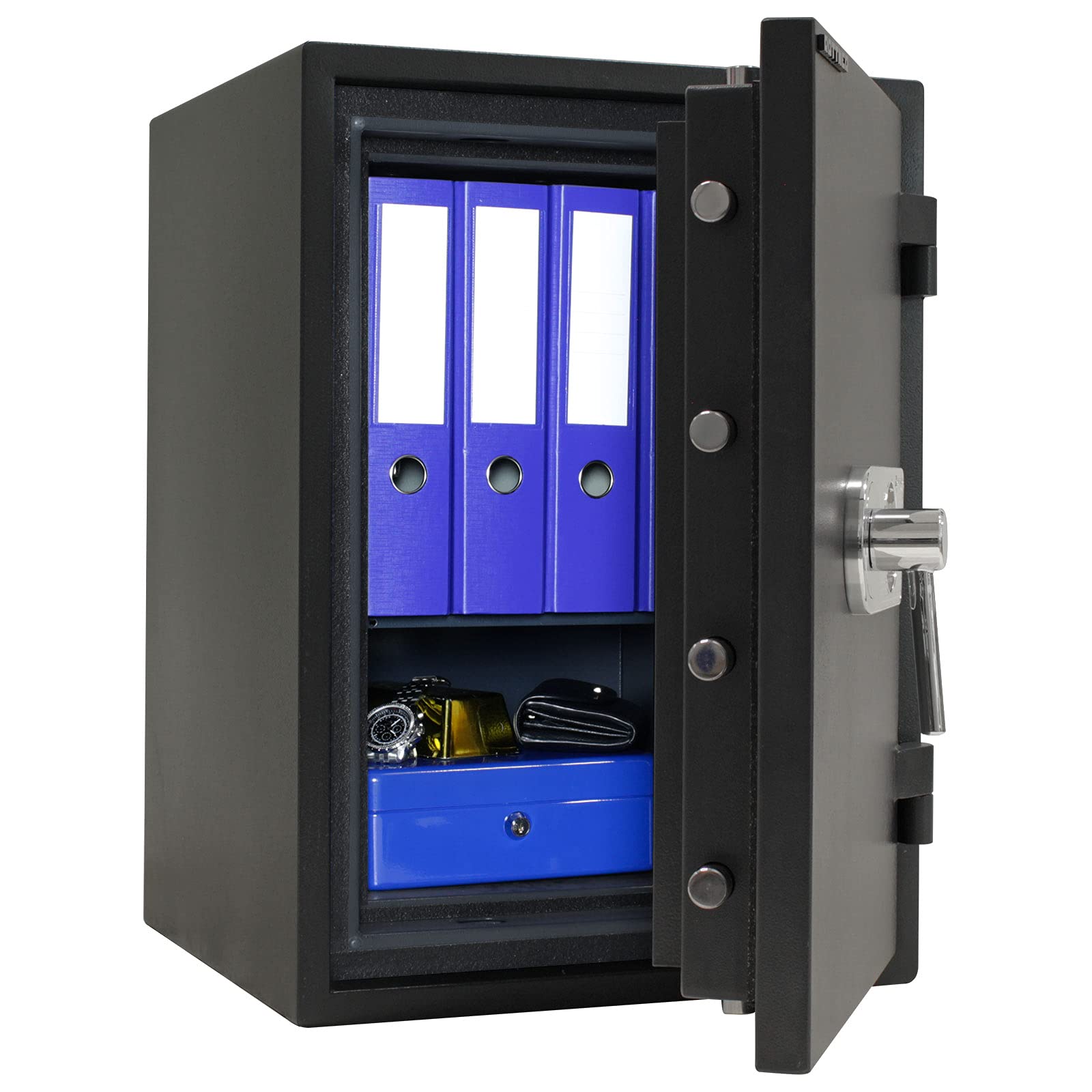 Rottner FireProfi 65 Premium Wertschutzschrank (HxBxT) 670x480x455 mm Elektronikschloss Handhebelgriff inklusive Batterie Notbestromung möglich verstellbarer Fachboden Befestigungsmaterial