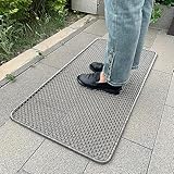DAOMAER Metal Scraper Doormat, Waterproof, All Weather Heavy Duty Outdoor Entry Doormat 19.5x39.5