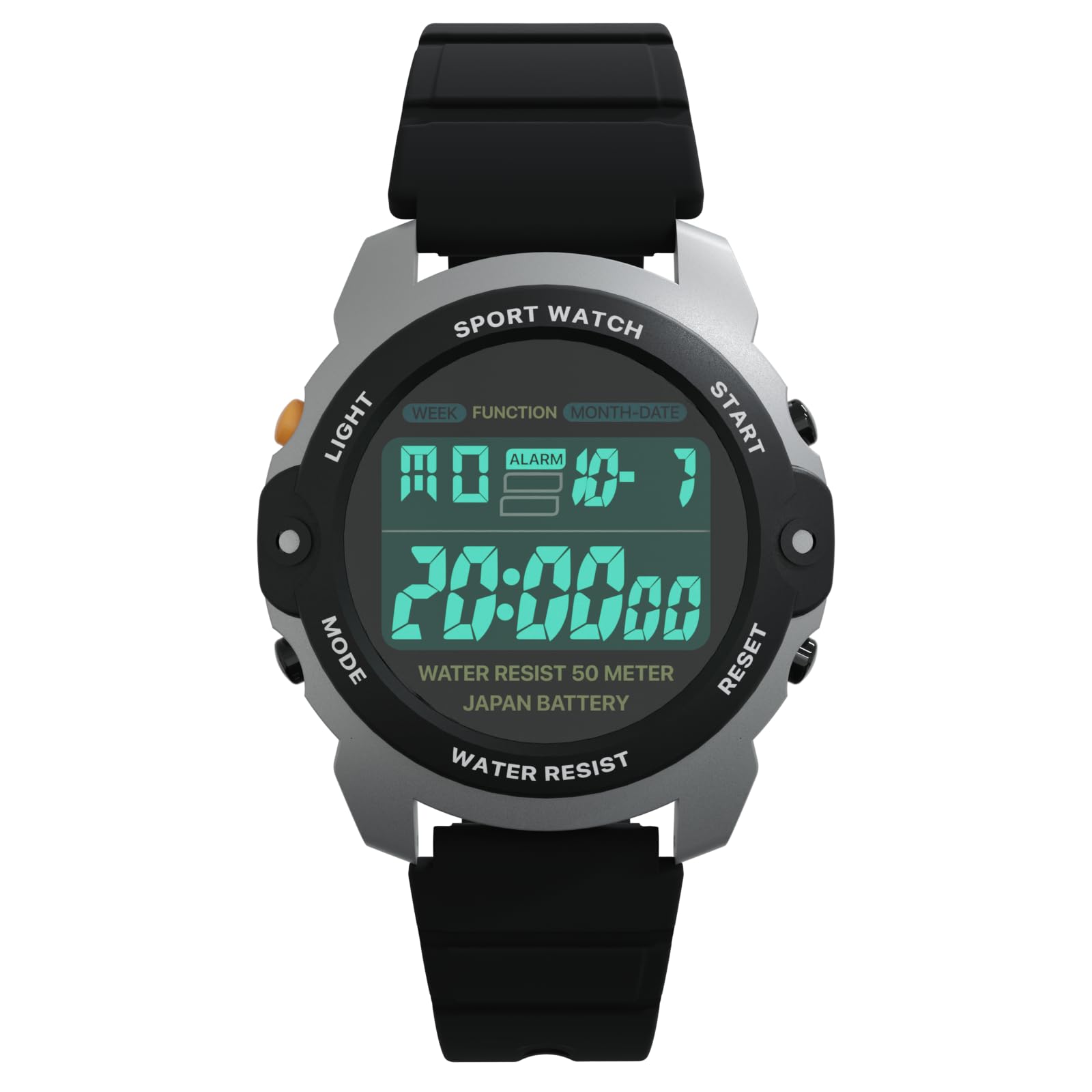 Rziawssa Orologio Digitale per Bambini 50 M Impermeabile Orologio Sportivo per Ragazzi Ragazze Adolescenti Orologio Digitale con LED Cronografo Calendario Sveglia per 8-18 Anni