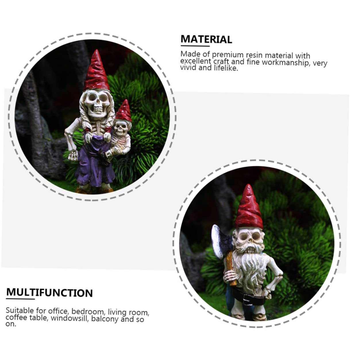 PRETYZOOM 12 Piezas Adorno De Esqueleto Enano Figurita De Esqueleto De De Halloween Adorno Colgante De Halloween Divertida Decoración De Jardín Estatuas De Calavera Miniatura Resina
