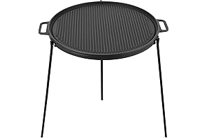 Onlyfire 18" Cast Iron Campfire Griddle: Elevate Your Outdoor Culinary Adventures