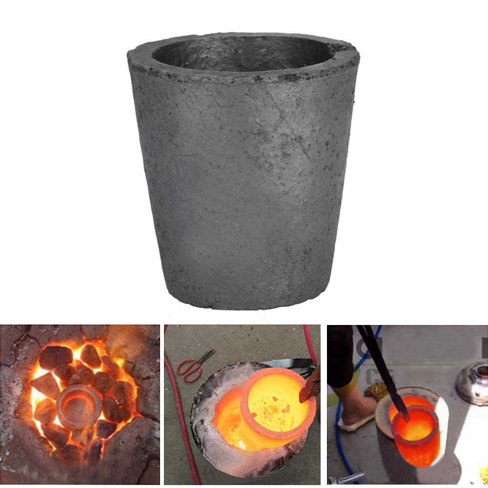Crisol de Grafito para la fusión de la Plata del Metal de fundición de Oro lingotera Industria Química,OD:178mm*Height:225mm