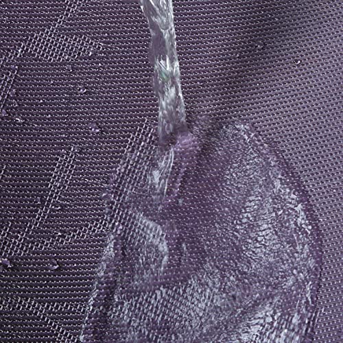 Image of YELONA Dining Table Placemats Set of 4 - Heat-Resistant, Non-Slip, Washable & Stain Resistant Woven PVC Vinyl Table Mats for Kitchen & Dining - 45 x 30 cm, Purple