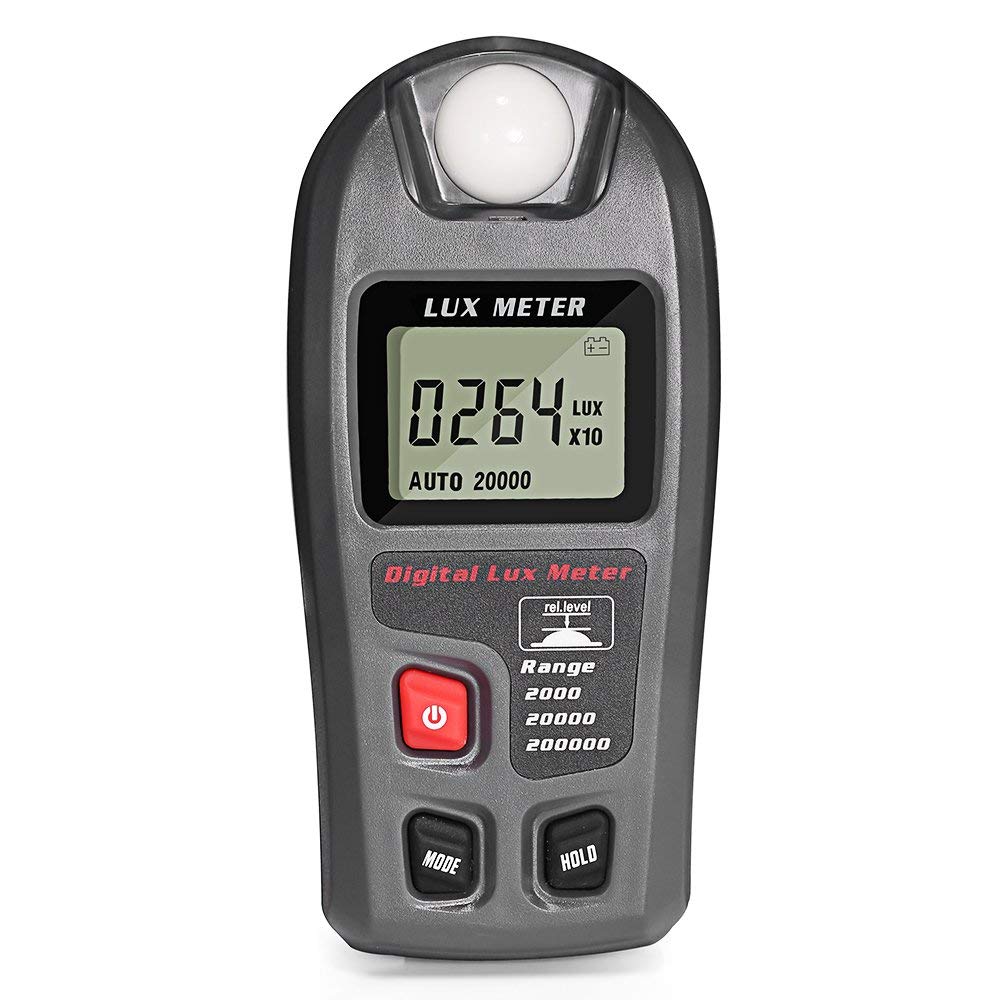 Digital Luxmeter Digital Illuminance Light Meter High Accuracy ?% Lux Meter with LCD Display Range 0.1-200000 Lux/0.01-20000 Fc by mLabs-image-37