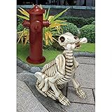 Design Toscano QM14021 Fetch The Skeleton Dog Statue, Faux Bone Finish