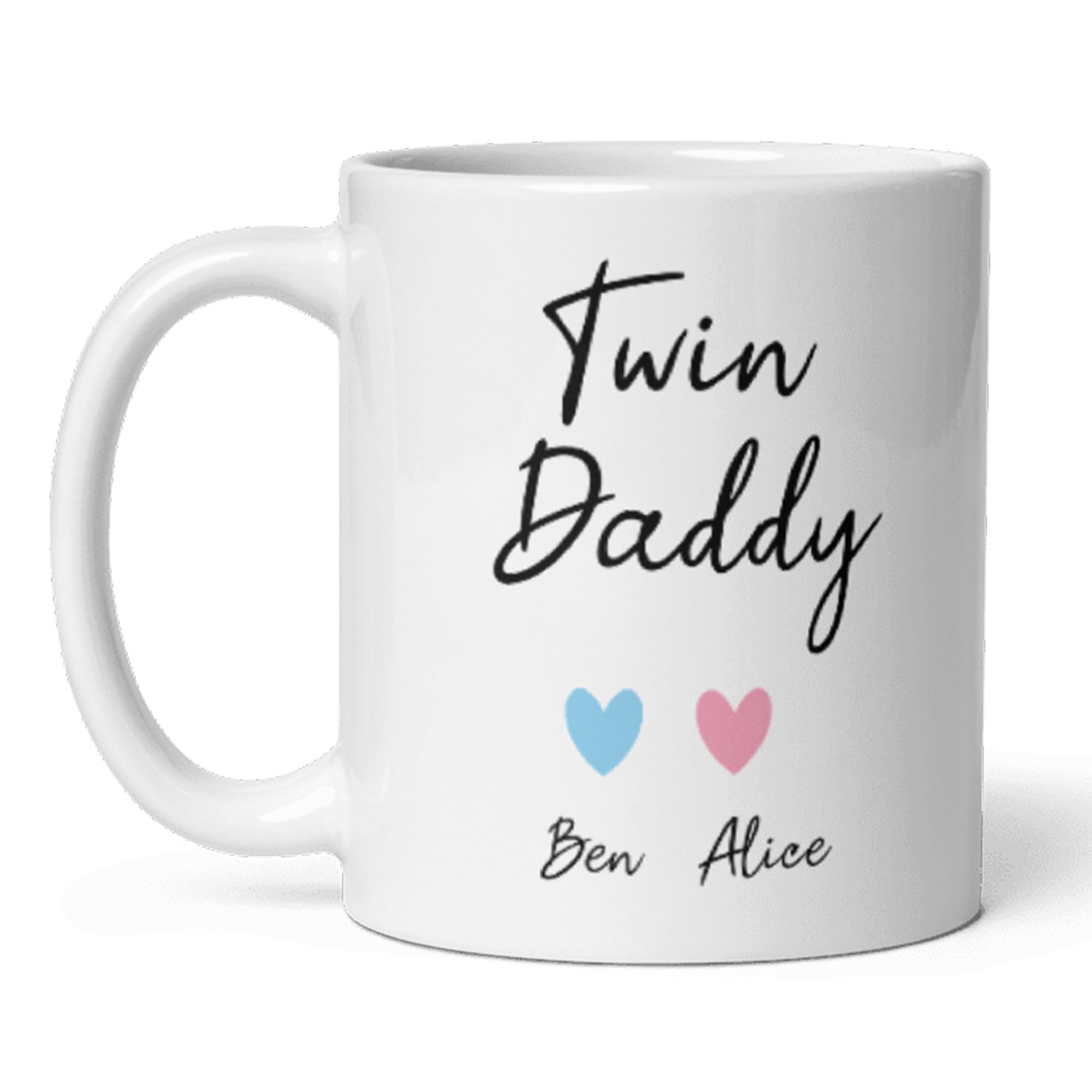 Confidently Quirky - Personalised Twin Daddy White Mug, Twin Dad Keepsake, Twin Dad Birthday Gift, Twin Daddy Christmas, Fathers Day from Twins