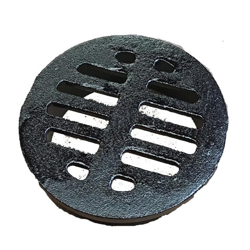 Grille de siphon en fonte circulaire pour amenagement de cour