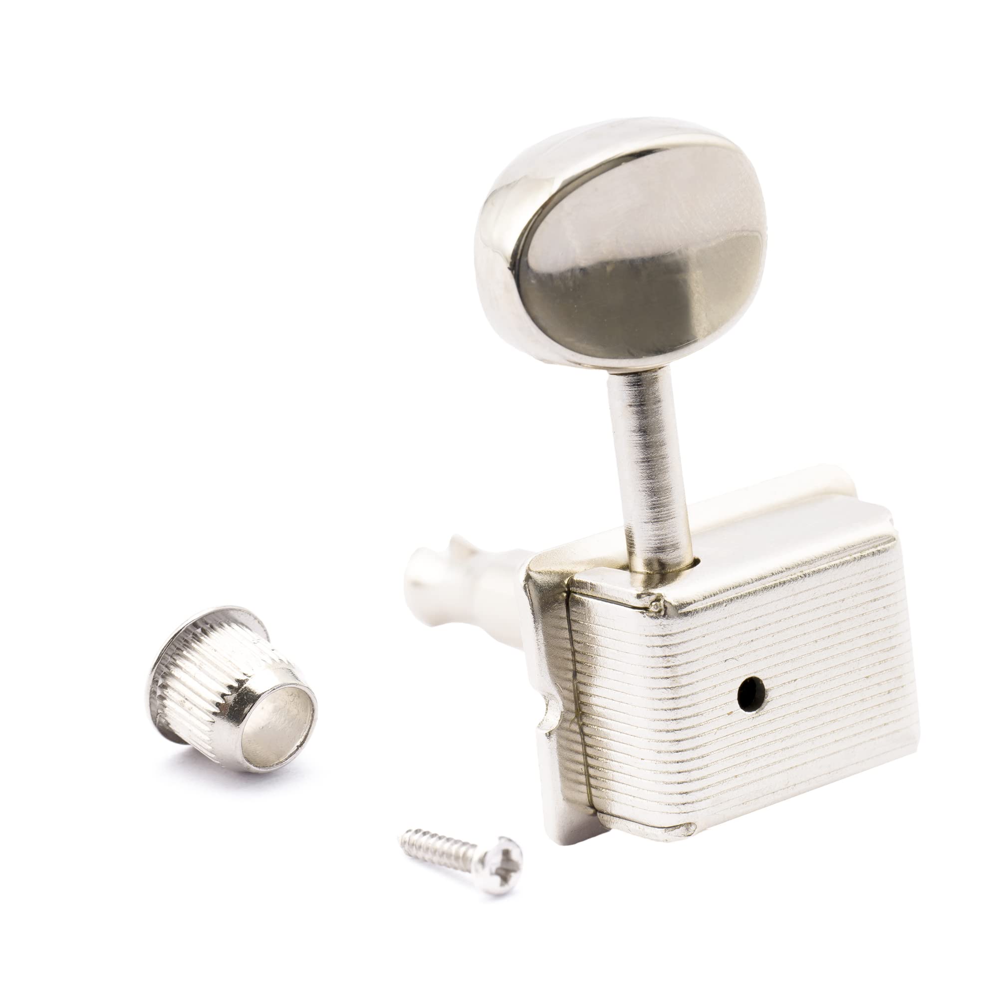 Musiclily Pro 9mm Tulejki Kluczy do Gitary Elektrycznej Vintage Klucze, Nikiel(6szt.)