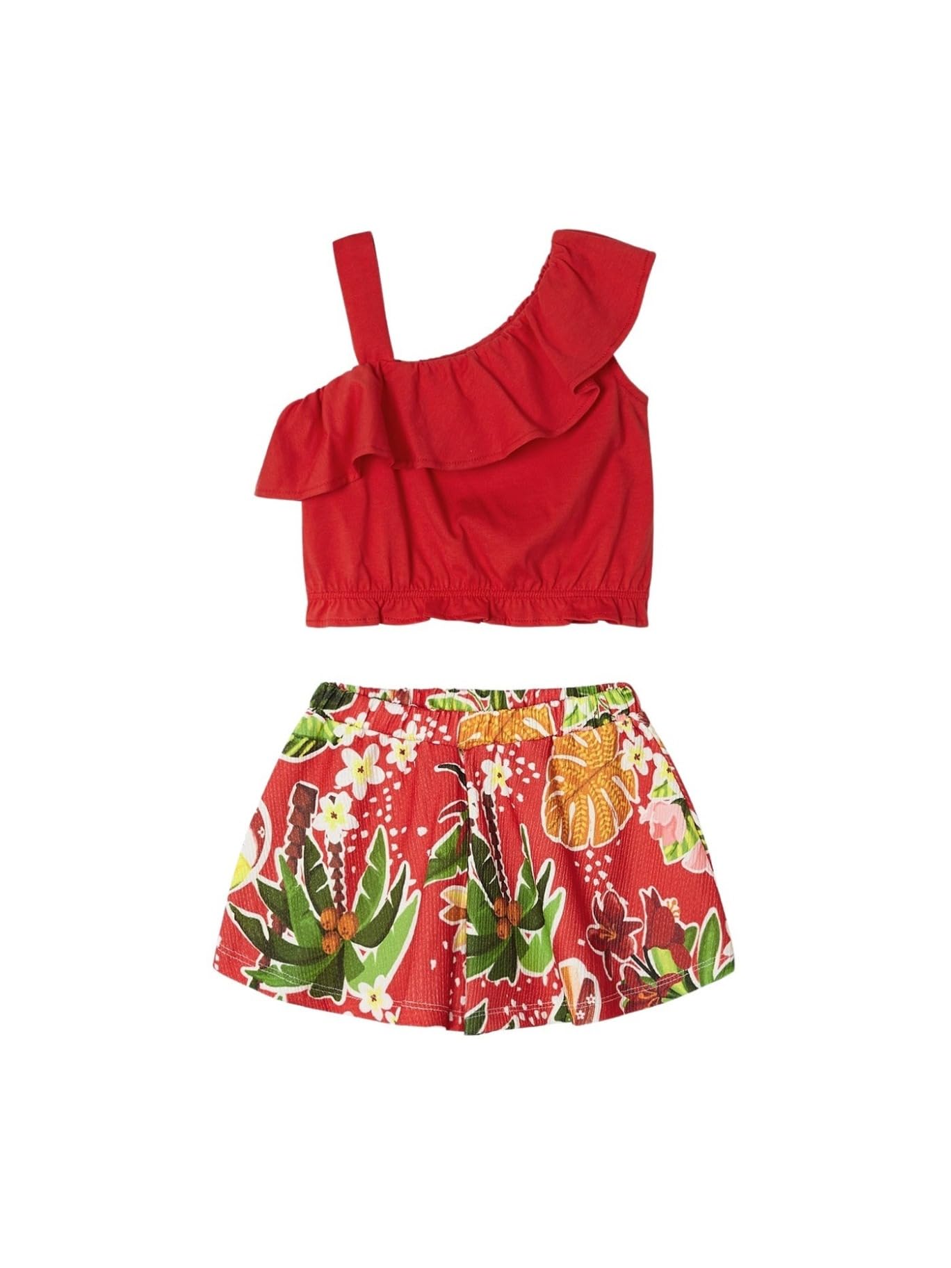 Mayoral Conj. Short Punto Crepe para niña