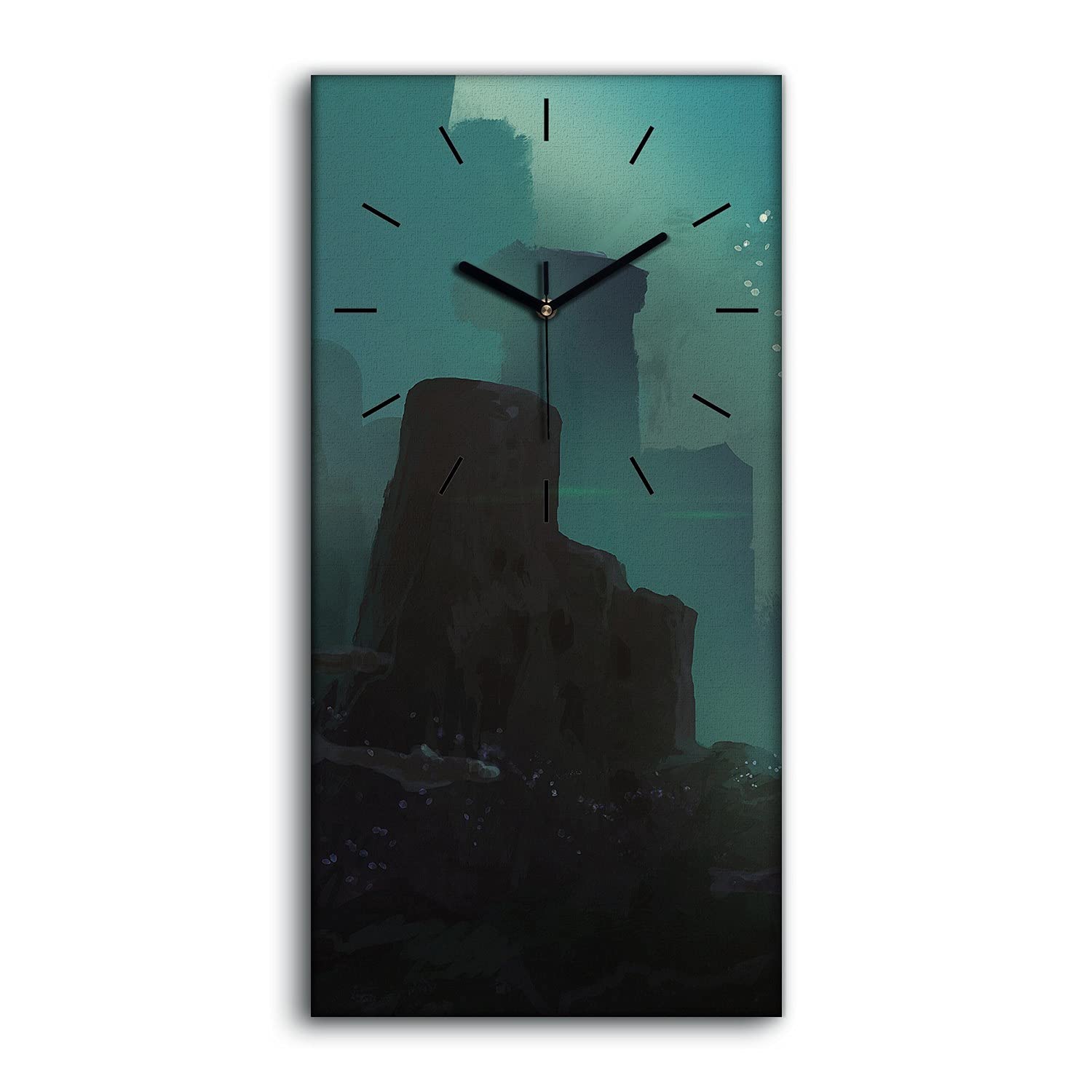 Horloge sur Toile Silencieuse Art Mural Image Déco Salon Vieilles Civilisations