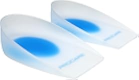 ProCare Silicone Heel Cup Inserts, 1 Pair, Small/Medium (Shoe Size: Men's 5-9 / Women's 5.5-9.5)