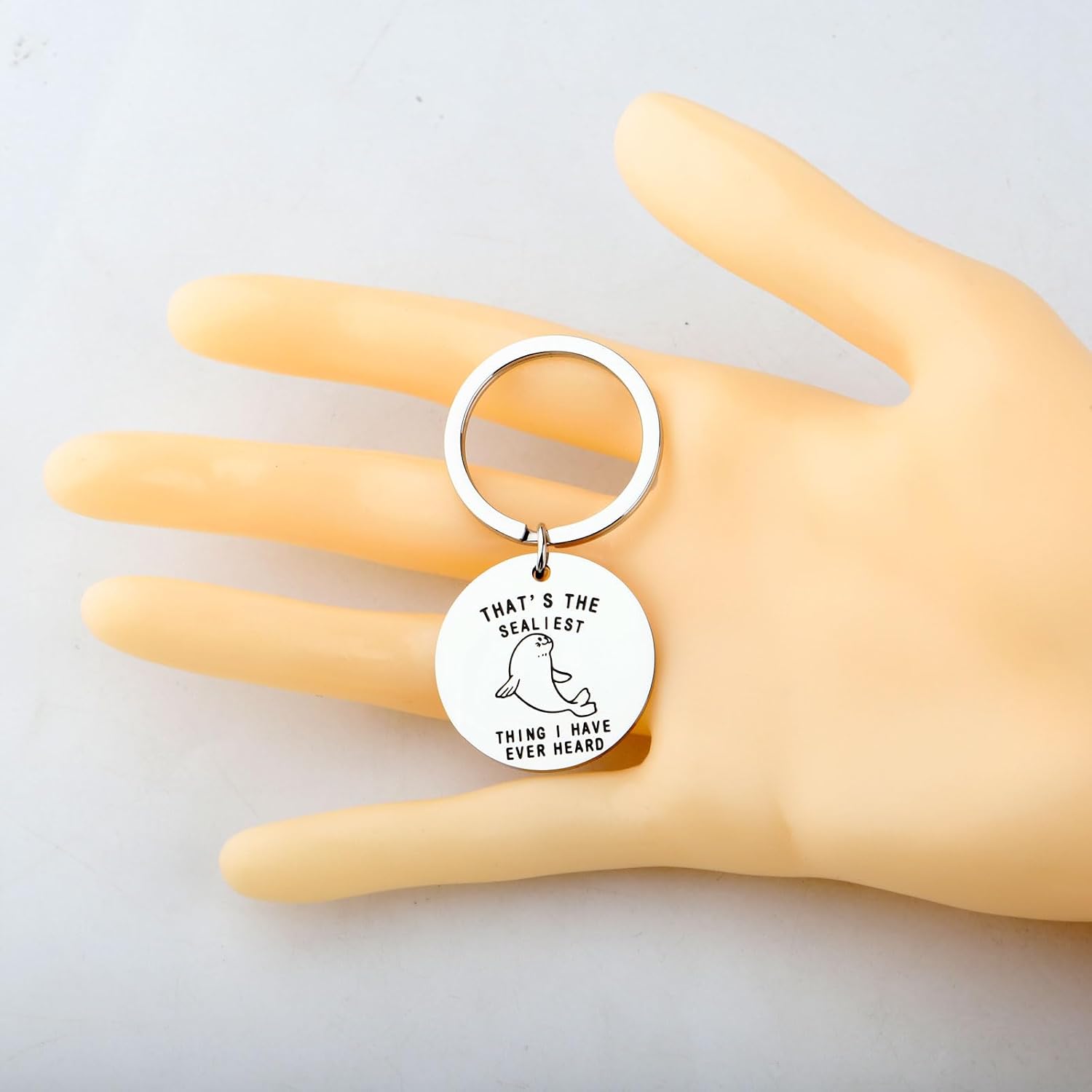 FAADBUK Seal Keychain Seal Lover Gift Seal Merchandise Cute Sealiest Gift Ocean Seal Gift
