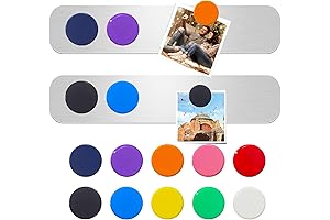 Contemporary bulletin board bar with sturdy magnetic backing for gallery-style display