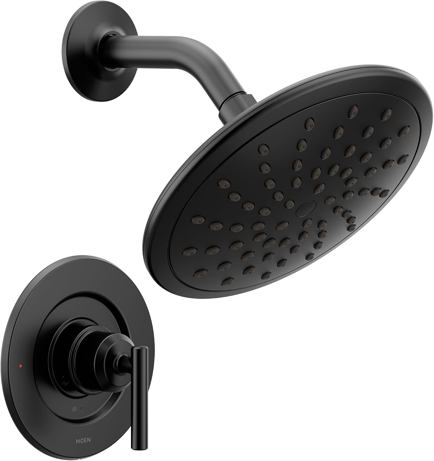 Moen Gibson Posi-Temp ducha moderna negro mate 8 in