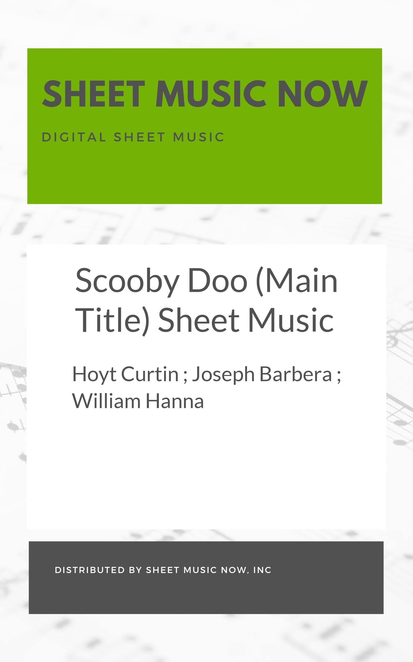 Scooby Doo (Main Title) Sheet Music