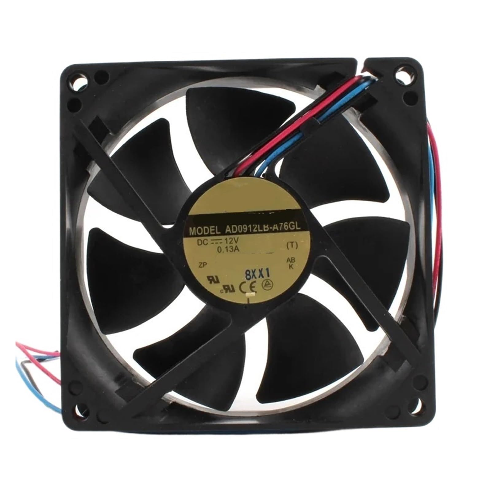 Fcarumiqp One Color Ad0912lb-A76gl 9025 12V 0.13A Silent Three-Wire Fan