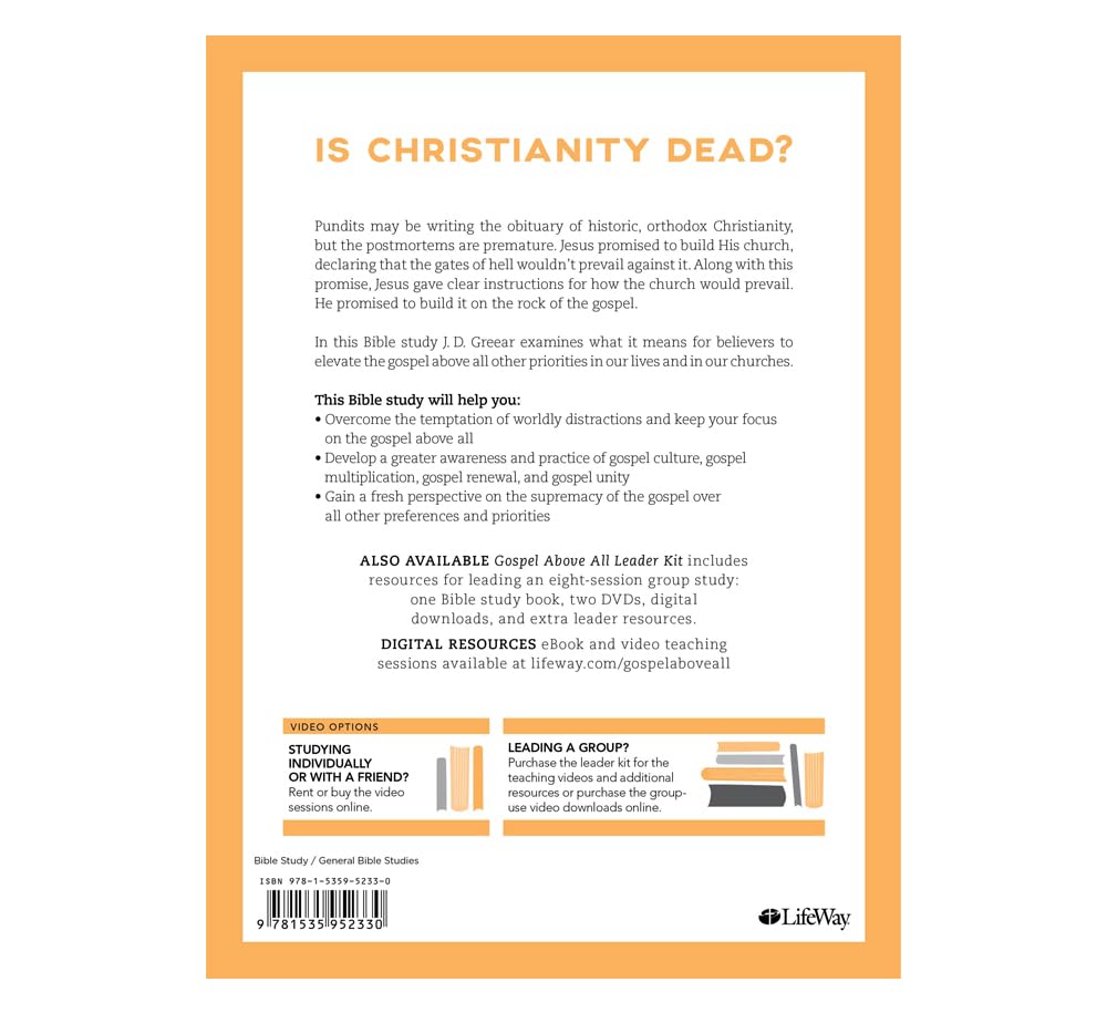 Gospel Above All - Bible Study Book with Video Access: 1 Corinthians 15:3