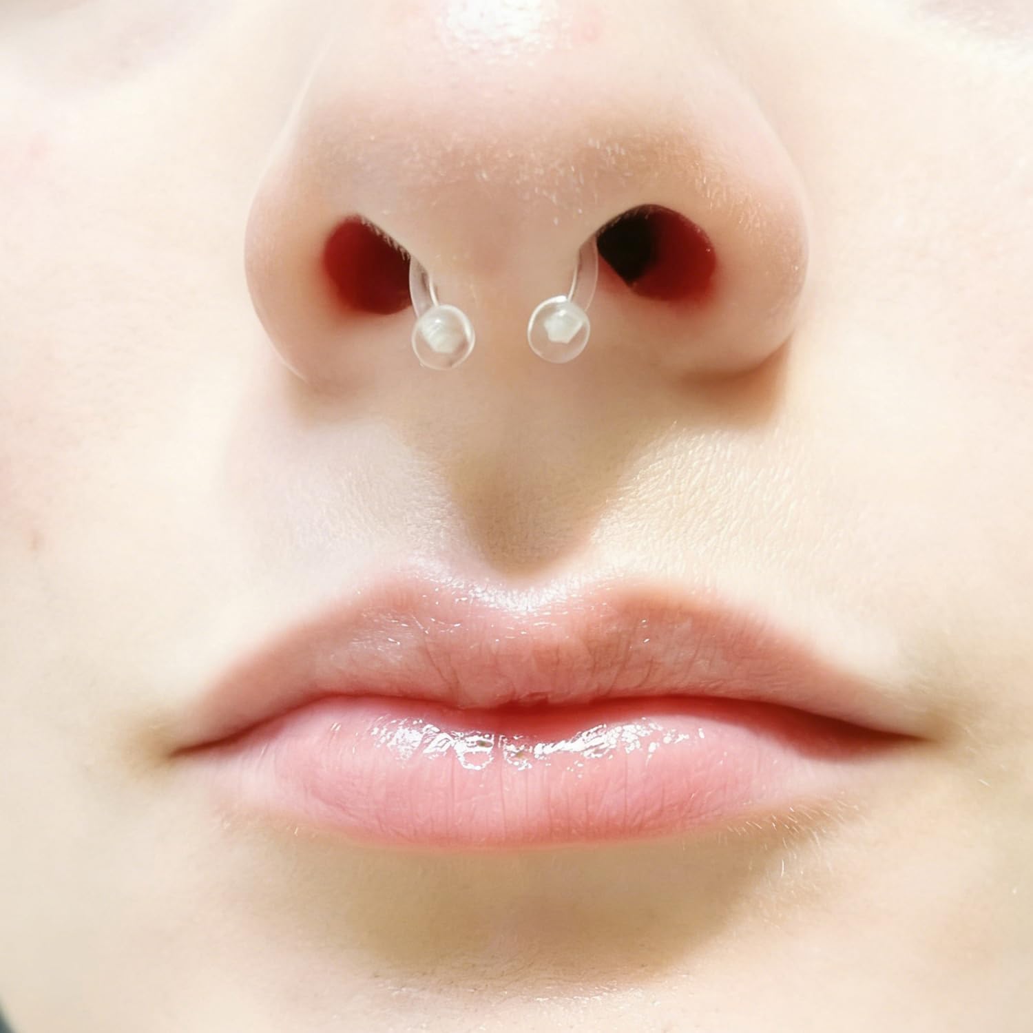 16g Acrylic Horseshoe Nose Hoop Rings Invisible Nose Retainer