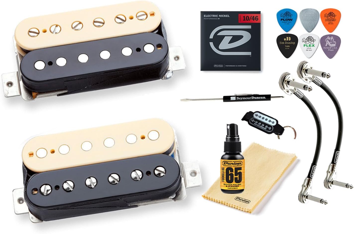 Seymour Duncan APH-2 Alnico II Pro Slash Humbucker Pickup Set w/Tonebird Bundle 11104-08 (Zebra)