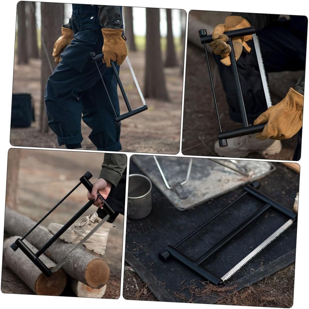 Portable Wood Pruning Saw with Automatic Blade Tensioning Lightweight Household Hand Saw for Camping Gardening and Outdoor Woodworking Tasks