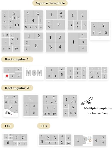 Miniatura 6 de CCWACPP Impresión personalizada de fotos a lienzo, impresiones fotográficas en lienzo, collage personalizado para personalizar múltiples imágenes