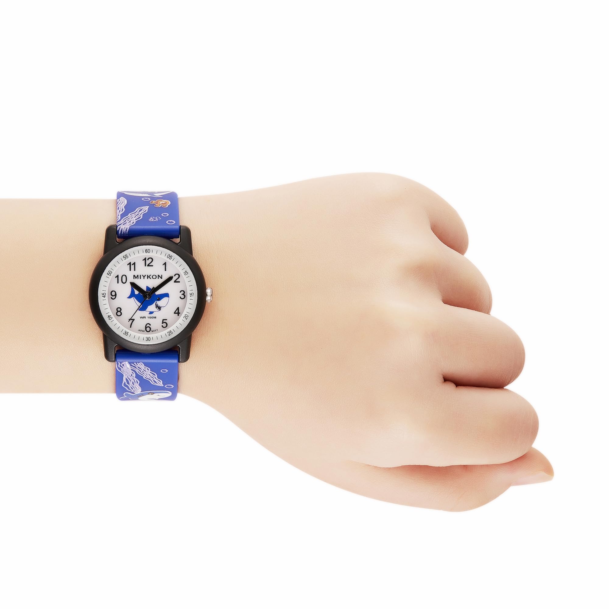 Miykon Orologio per bambini per ragazzi e ragazze, regalo educativo per bambini dai 3 ai 15 anni, bambini in età prescolare e bambini in età scolare, orologio analogico facile da leggere, cinturino in