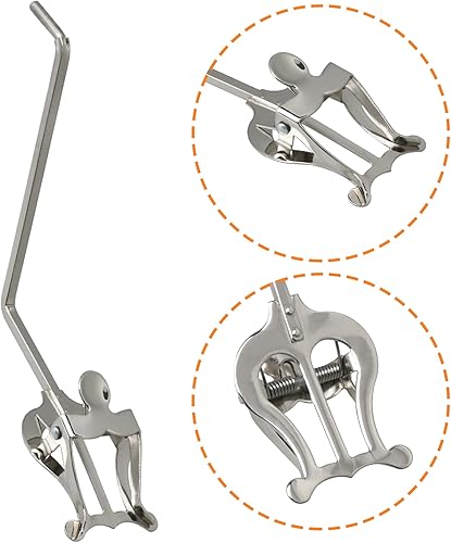 Miniatura 5 de Lovermusic Reemplazo de la lira del sostenedor del clip de la abrazadera del zócalo redondo de plata para el saxofón tenor alto