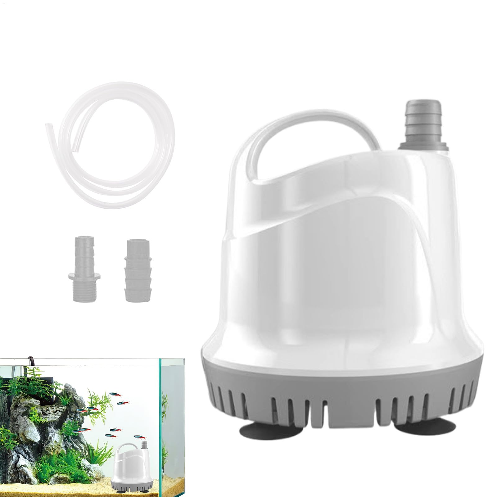 Pompe d'aquarium pour maison et extérieur éliminant l'eau stagnante des bacs à poissons