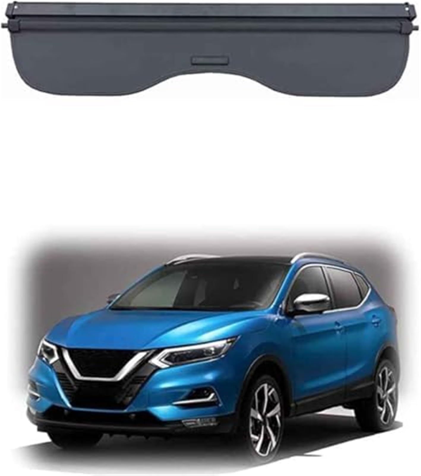 fhjwqronte Cargo Area Storage Rack Cargo Cover, for Nissan, for Qashqai J11 2015-2020 Car Retractable Rear Trunk Parcel Shelf Luggage Shade Shield Security Organizer Boot Load