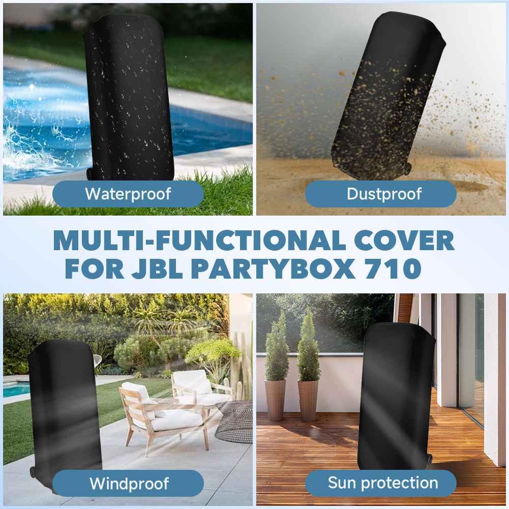 Housse PartyBox 710, Housse Anti-poussière pour JBL PartyBox 710 Haut-Parleur Portable, Housse de Protection Souple en Lycra élastique et Portable