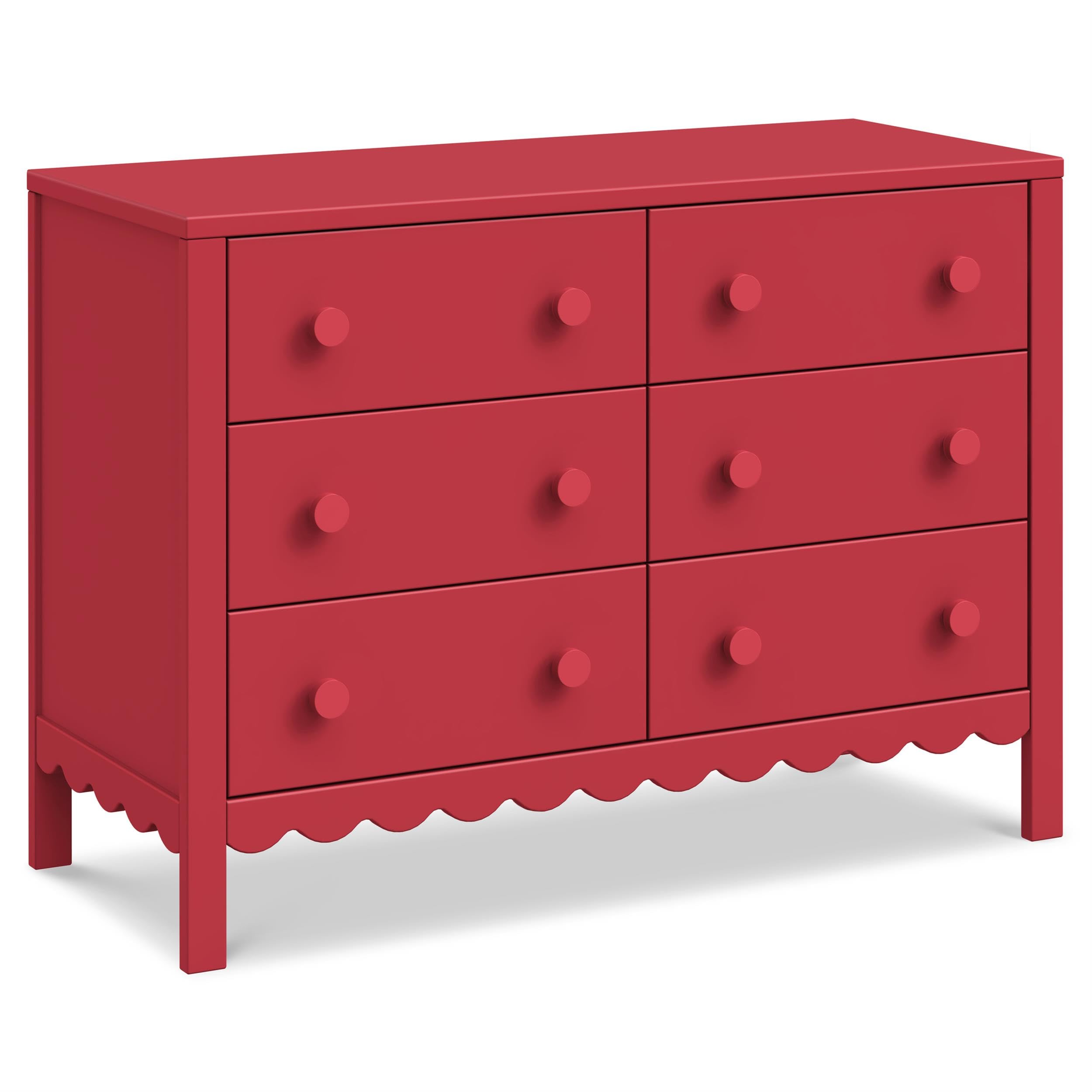 Amazon.com: Davinci Sammy Scallop 6-Drawer Dresser in Strawberry