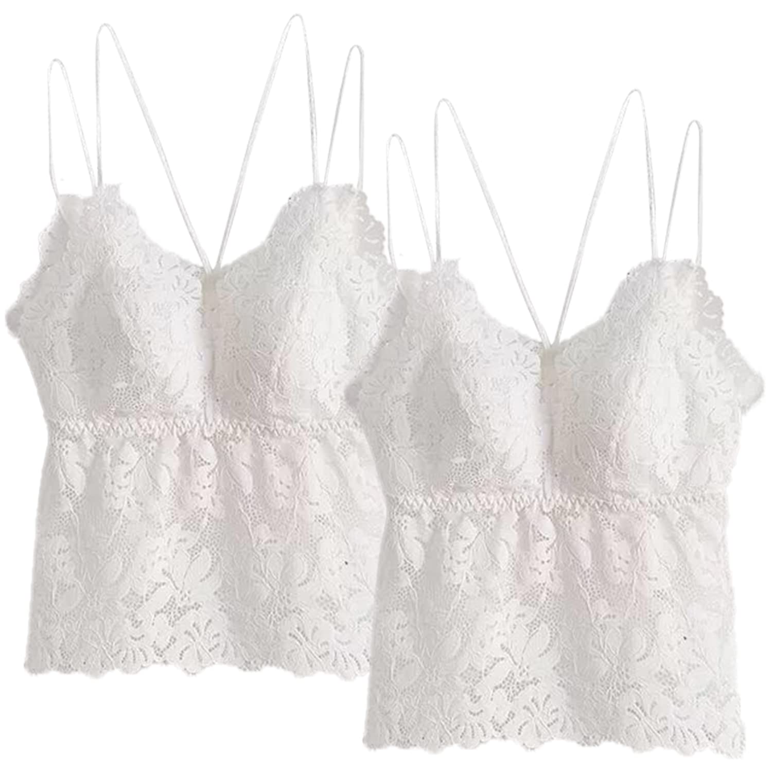 Dress CiciLace Bralettes, Wireless V Neck Cami Bra, Sexy Longline Lace Bra