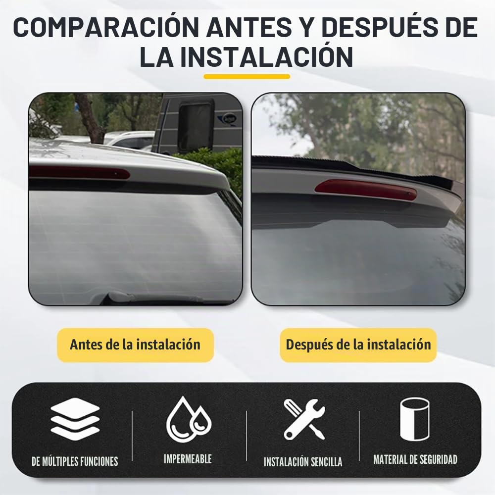 Alerón Trasero,para Fo-rd Puma ST-Line 2019 2020 2021 2022 2023 Hatchback ABS Carrocería Techo Trasero Spoiler Styling Maletero Coche Spoiler Accesorios,A/Black