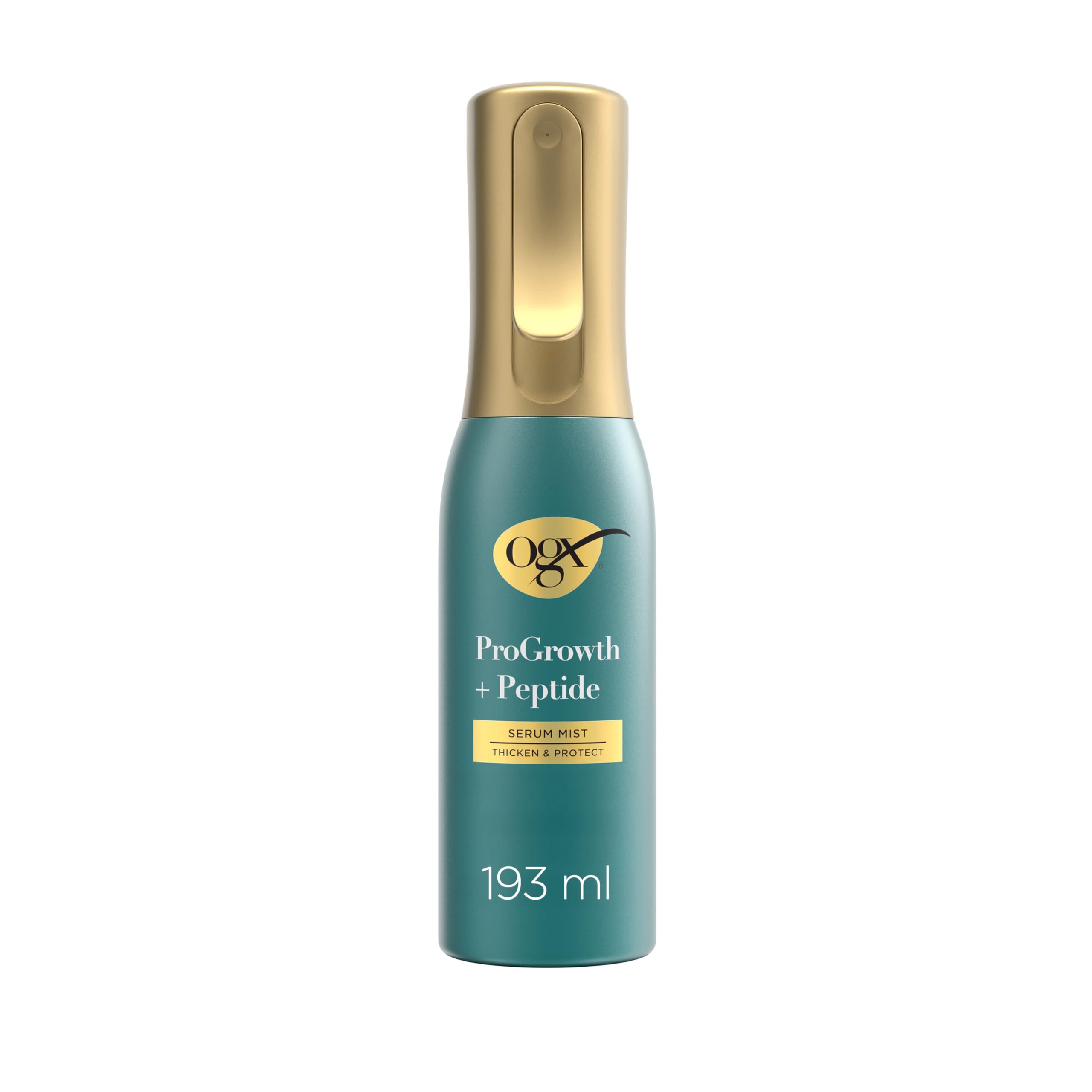 OGX ProGrowth plus Peptide Serum Spray, Hitzeschutz-Spray – Verdickt das Haar sofort von der Wurzel bis zur Spitze und schützt vor Haarbruch für sichtbar dickeres, volleres Haar, 193 ml