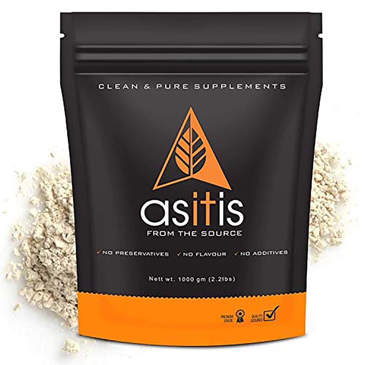 AS.IT'IS Nutrition 100% Pea Protein Isolate, 28g Protein, Pure Vegan Plant Protein, Whey Protein Substitute Designed as Meal Supplement - Unflavoured, Single Ingredient with Zero Adulteration- 1000g