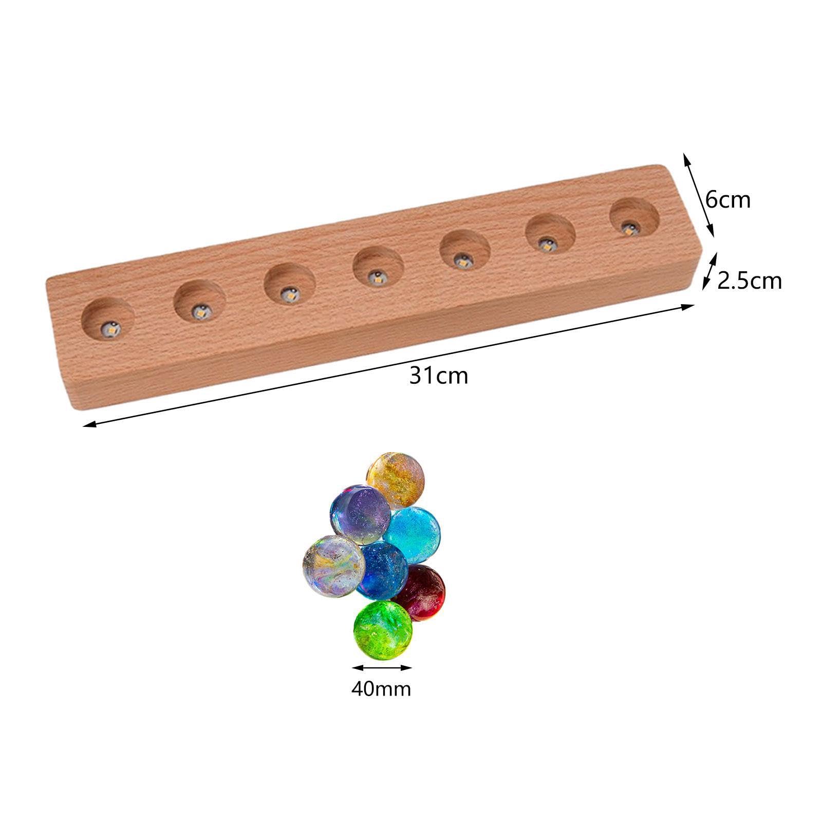 IOIUSKKU Ornamento da tavolo con luce notturna a sfera di vetro per la | della camera da letto