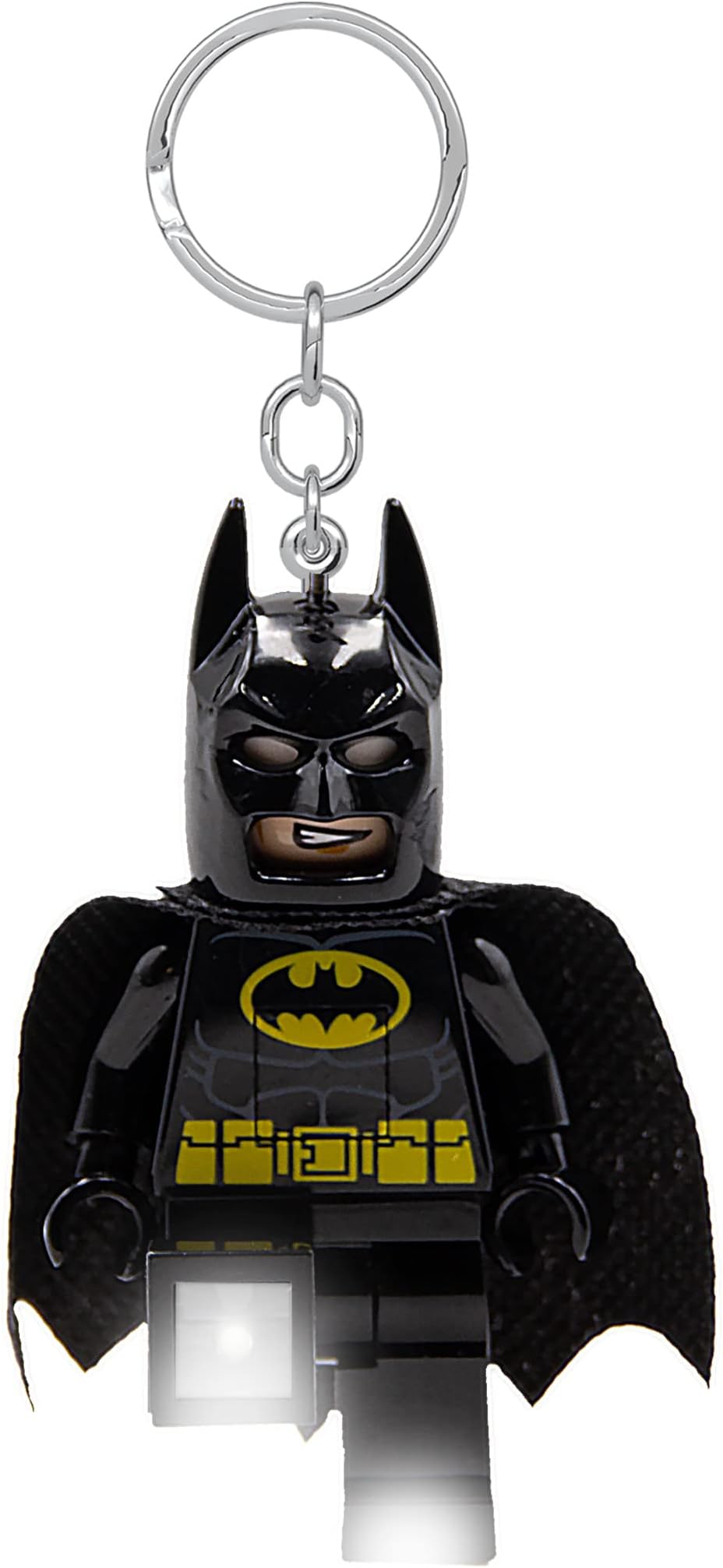 Lego DC Superheroes - Batman Keychain LED Flashlight for DC Fans - Novelty Toy for Kids - 76mm Figure (KE26H) - 2 CR2025 Batteries Included