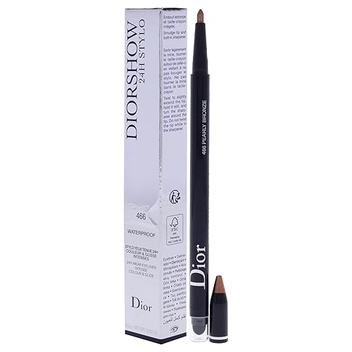 Miniatura 4 de Christian Dior Diorshow 24H Stylo Delineador de ojos impermeable  466 Delineador de ojos de bronce perlado para mujer, 0.007 onzas