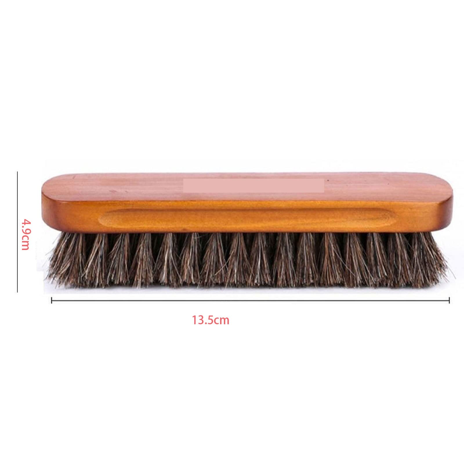 QUNINE Cepillo de Limpieza, 1 Unidad, Cepillo para Zapatos de Crin, Pulido de Cuero Natural, Pelo de Caballo Real, Herramienta de Pulido Suave, Cepillo de Limpieza para pulir Botas