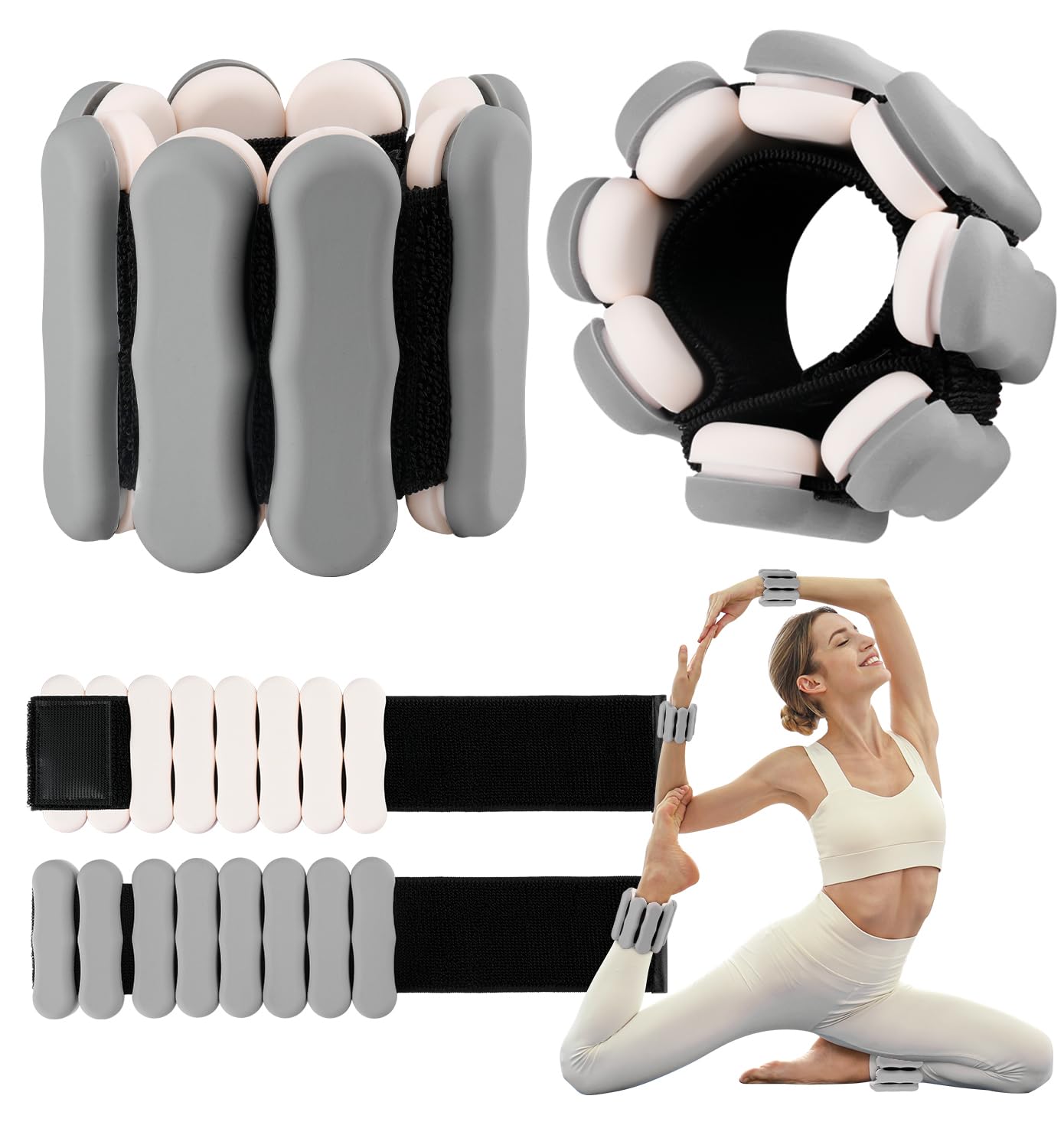 Ankle Wrist Weights for Women Men A Pair of 2lbs/4lbs