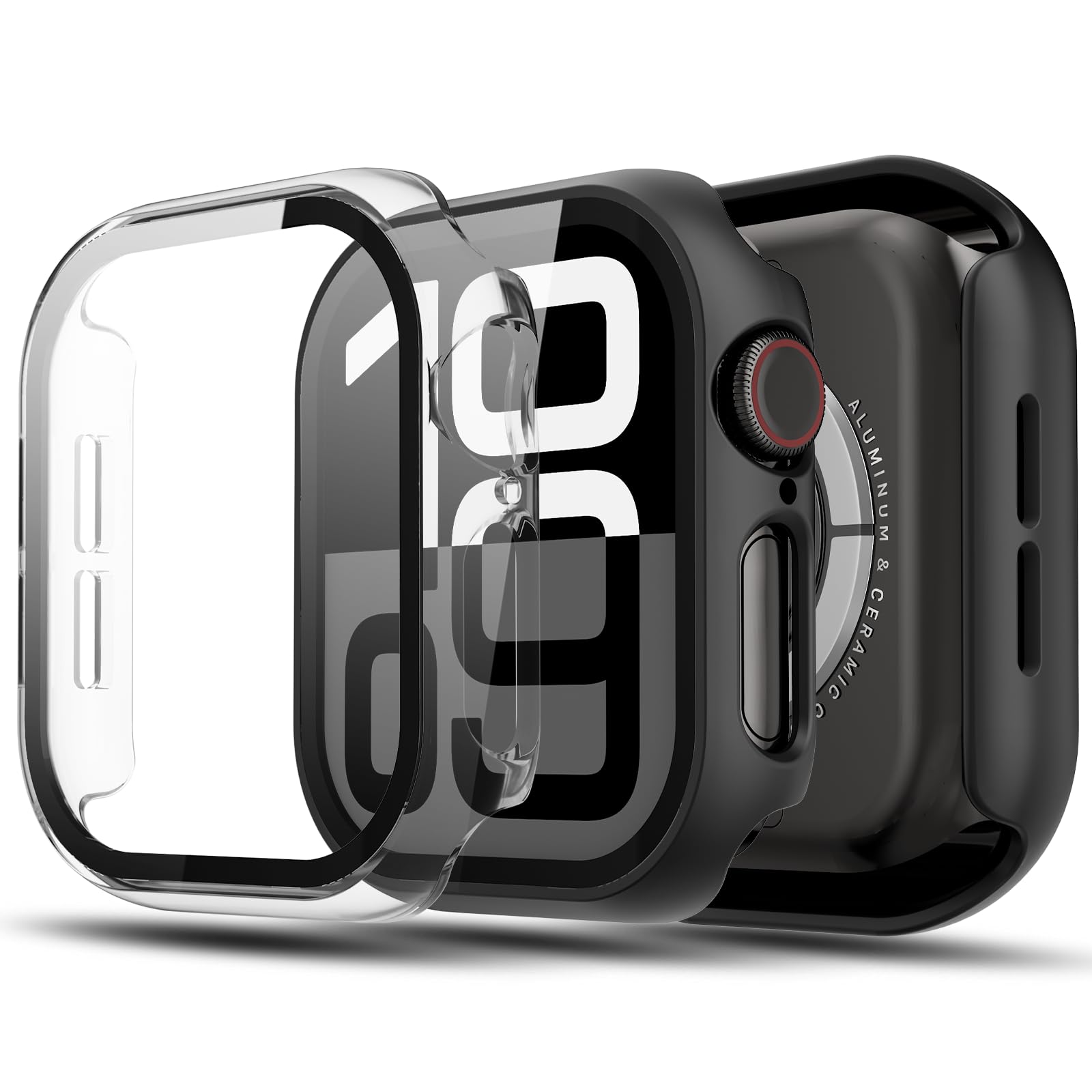 TGKML for Apple Watch Series SE/6/5/4 Case with Screen Protector 40mm, Hard PC Ultra Thin Protective Cover Bumper with Built-in Tempered Glass Film for iWatch 40mm Accessories