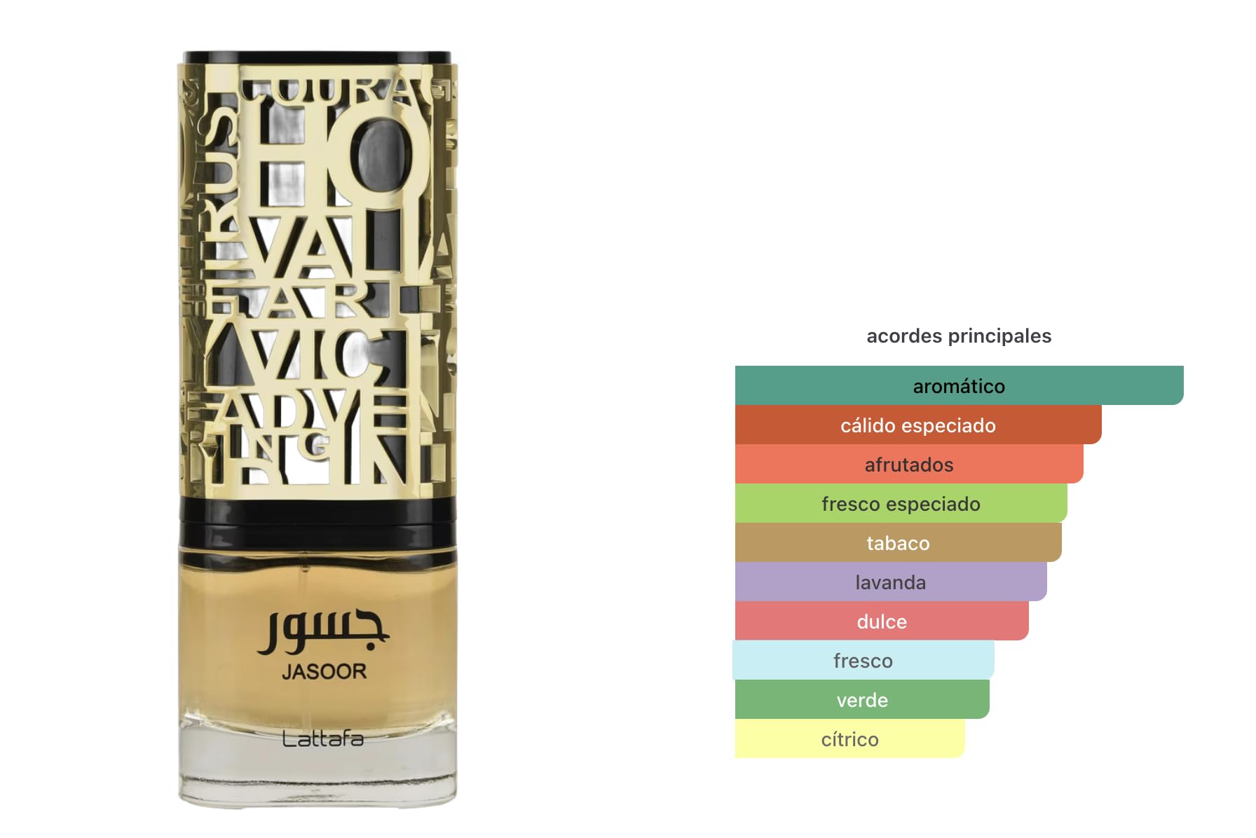 Lattafa Jasoor Eau de Parfum 100ml, Perfume Árabe Unisex de Larga Duración, Incluye Atomizador Recargable 5ml, Fragancia Oriental Amaderada con Notas de Manzana, Cardamomo, Tabaco y Cuero (Jasoor)