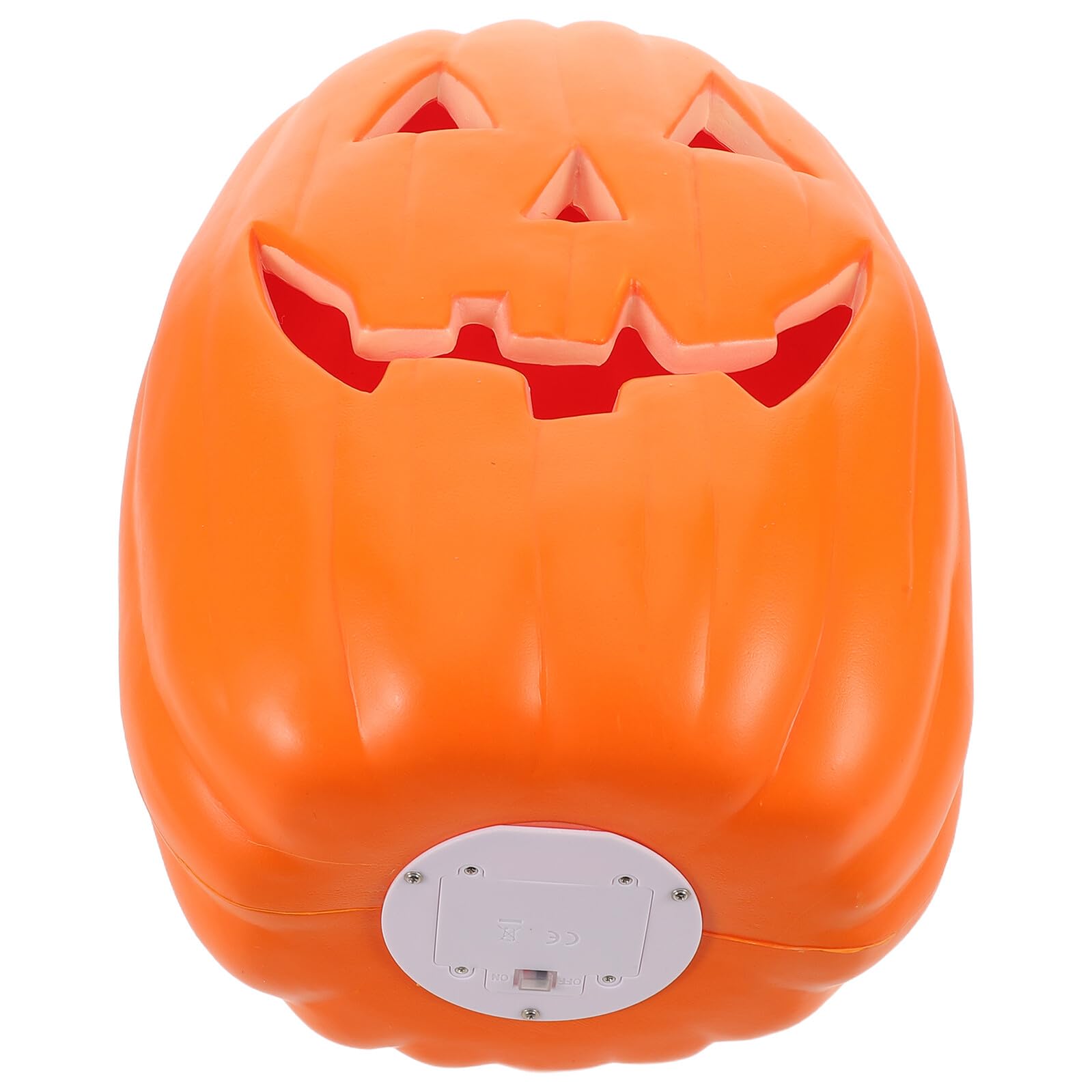 POPETPOP Calowa Świecąca Dynia LED Do Dekoracji Halloween Wodoodporna Figurka Świetlna Stół i Ogród Uniwersalna Ozdoba Imprezy Wewnątrz i Zewnątrz Sztuczna Świecąca Dynia