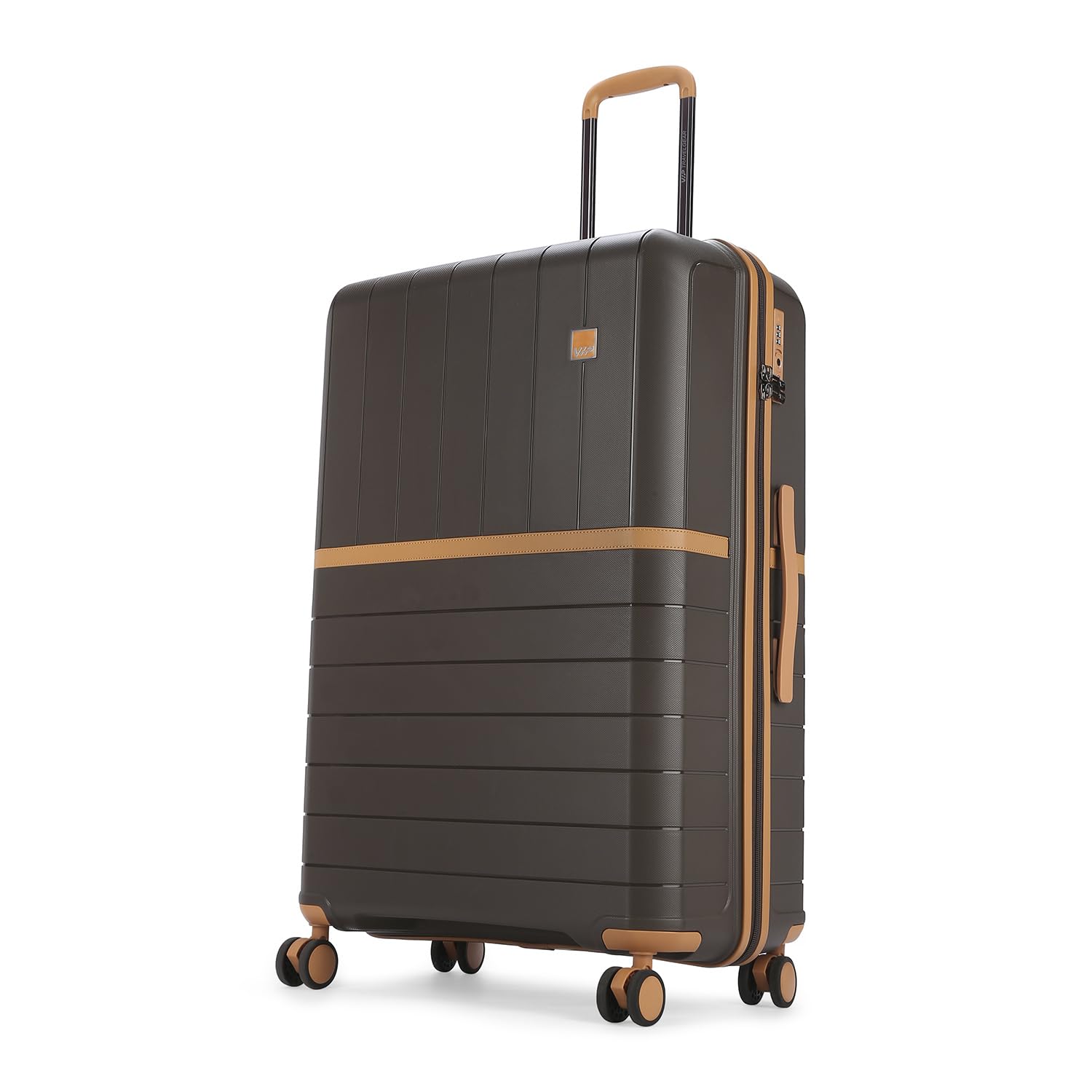 Classic Check-in Trolley Bag - Large, 77cms | Premium Hard-Sided Luggage for Travel with Smooth 8 Wheels & Flushed TSA Lock - Chocolate-image-22